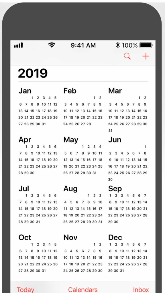 new year calendar